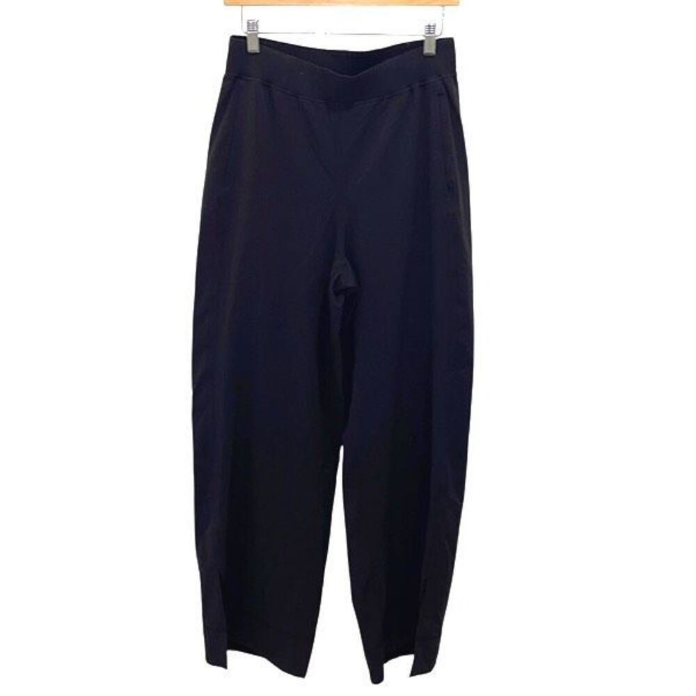 Lululemon Womens Flat Front Stretch Pocket Pull-On Track Pants Black Size Medium